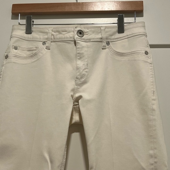 DL1961 Cream Straight Leg Jeans - Picture 2 of 6